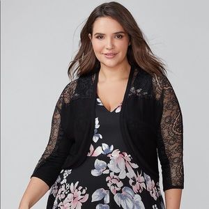 Lane Bryant Lace Sleeve Shrug 22/24
